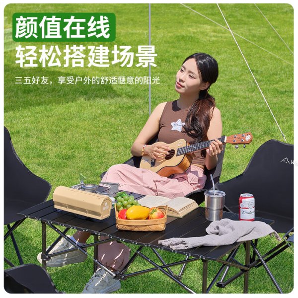WhitePeak outdoor folding table and chair