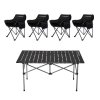WhitePeak outdoor folding table and chair