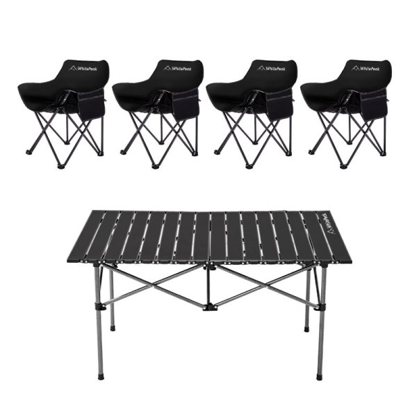 WhitePeak outdoor folding table and chair